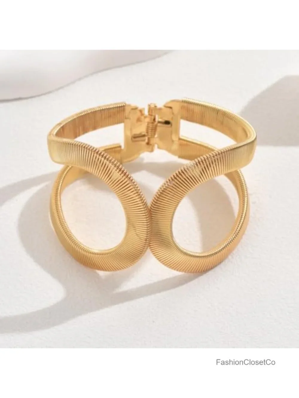 Chunky Cuff Bracelet Wide Gold Bangle Hollow Out Punk Jewelry